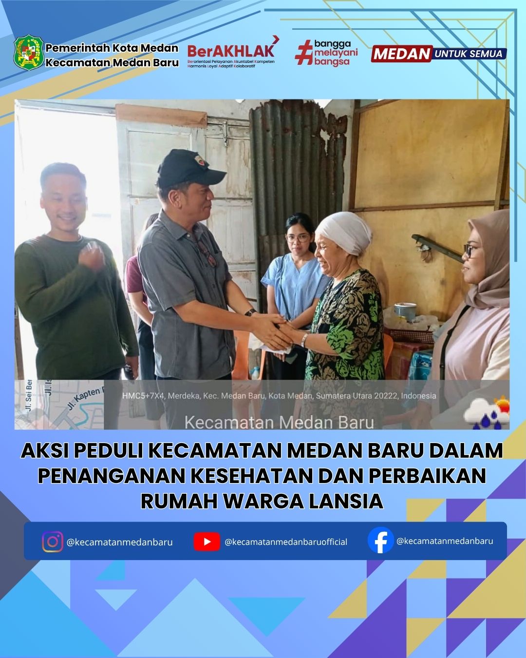 Aksi Peduli Kecamatan Medan Baru Dalam Penanganan Warga Lansia